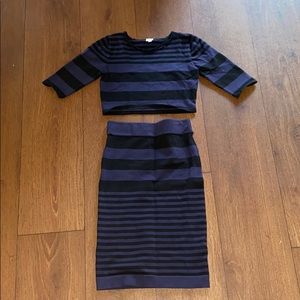 Forever 21 Cropped Skirt Set